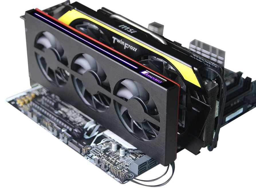 Jonsbo VF-1 PCI cooler 3x 80mm, GPU fan - black