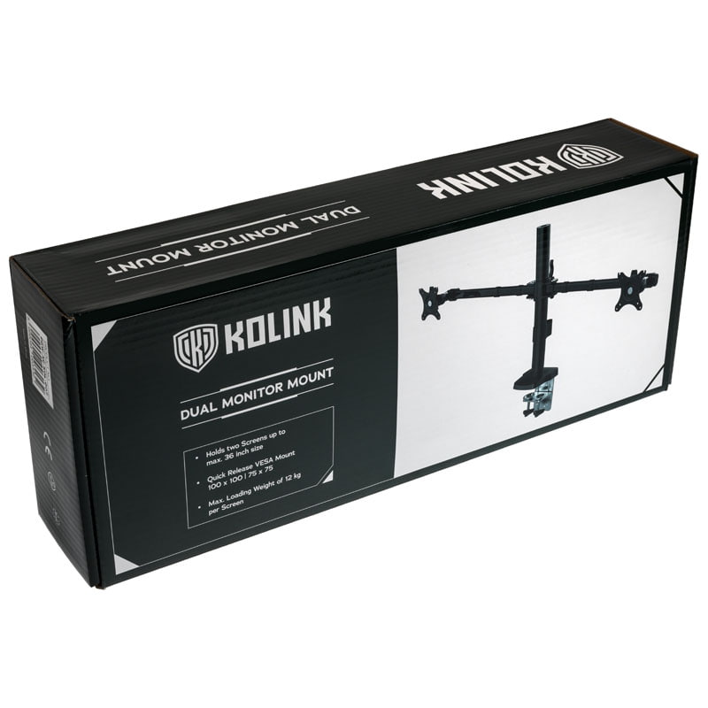 Kolink Chimera Dual-Monitor holder V2 - max. 36 Zoll