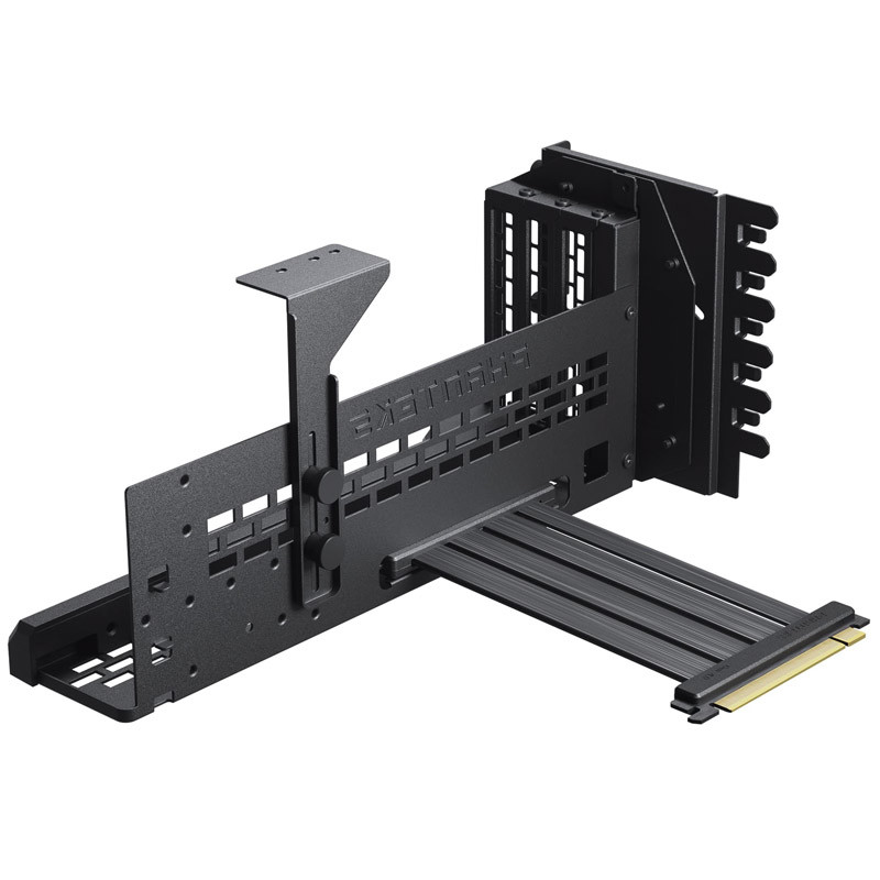 Phanteks Premium Vertical GPU-Bracket + PCIe 4.0 x 16 Riser-Kabel, DRGB - 220 mm, black