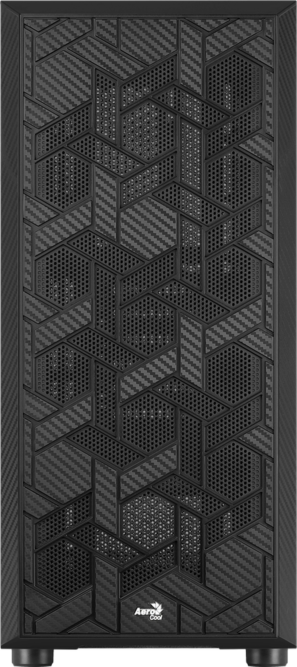 Aerocool Hive v3 Midi-Tower, Tempered Glass - black 