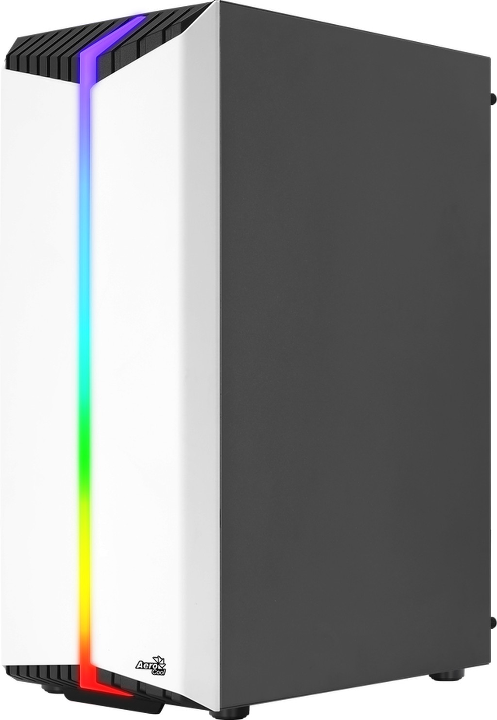 Aerocool Bionic v1 Midi-Tower, RGB, Tempered Glass - Black/white