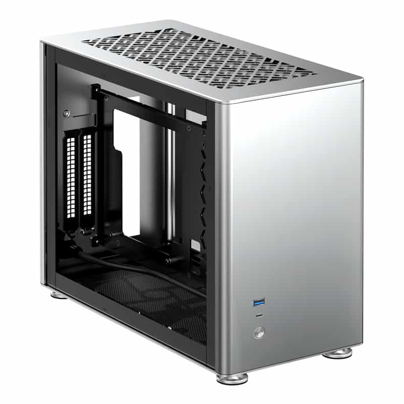 Jonsbo A4 ITX Silver Tempered Glass
