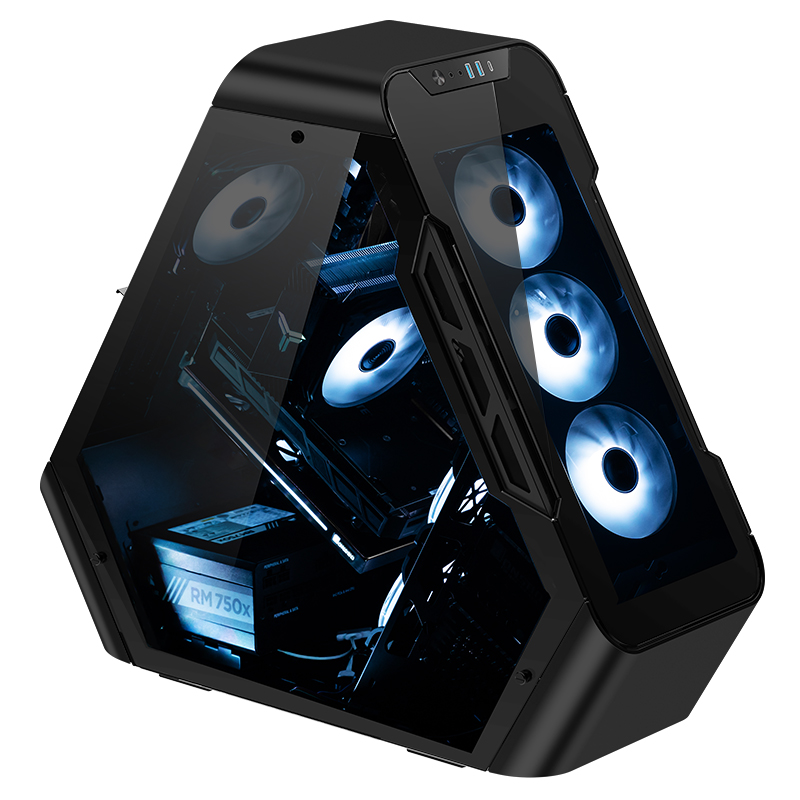 Jonsbo TR03-G Showcase ATX Black Tempered Glass