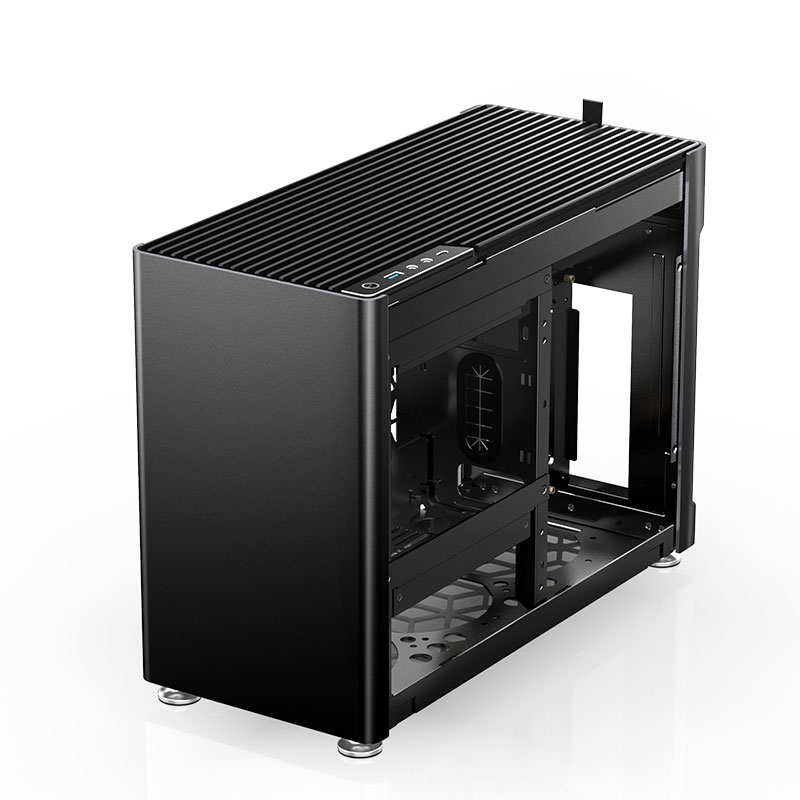 Számítógépház Jonsplus i100 Pro ITX Fekete Edzett üveg