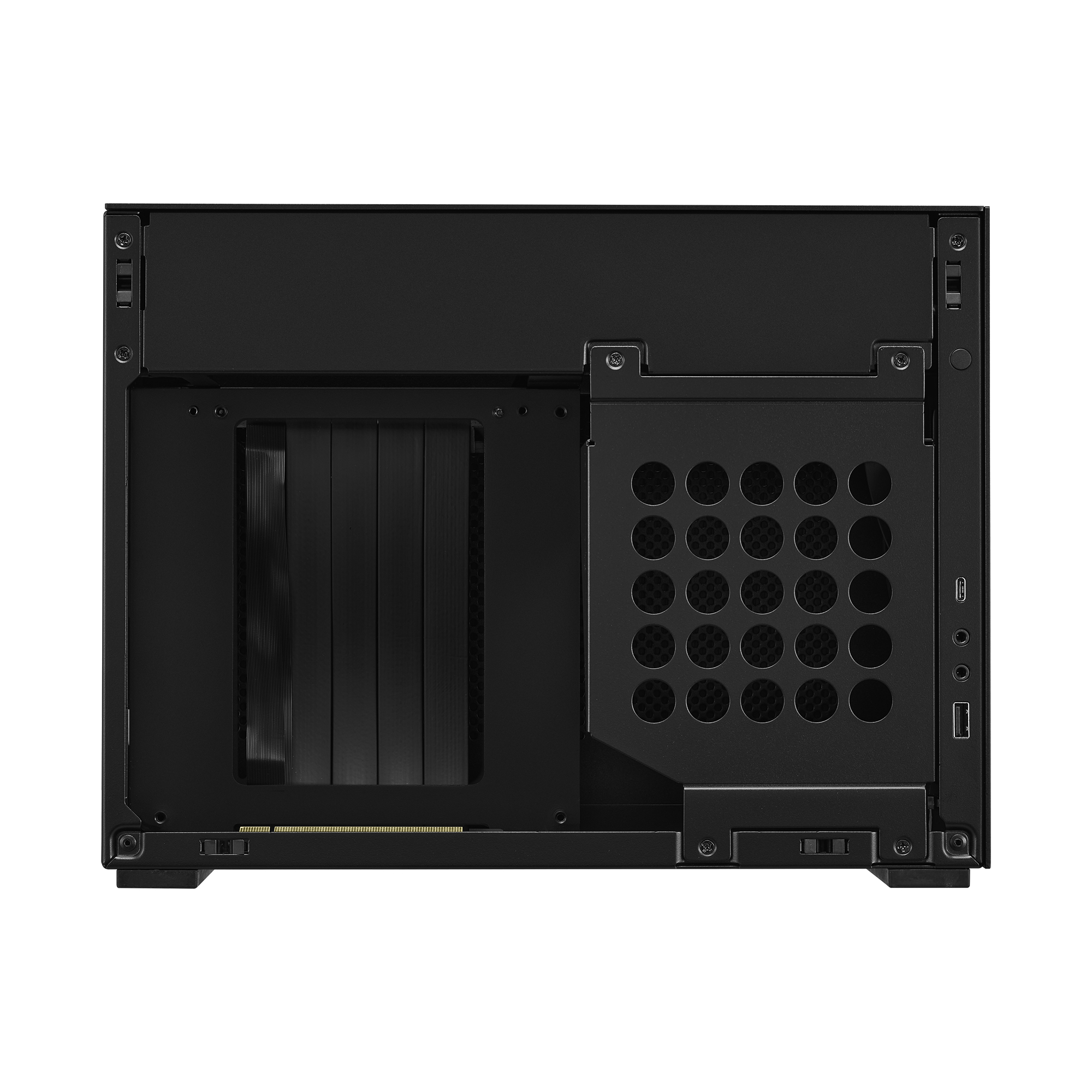 Számítógépház Lian Li A4-H2O A4 PCI-e 4.0 ITX Fekete