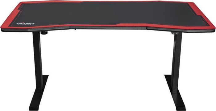 Gamer asztal Nitro Concepts D16E 1600 x 800 mm Carbon Red Elektromosan állítható