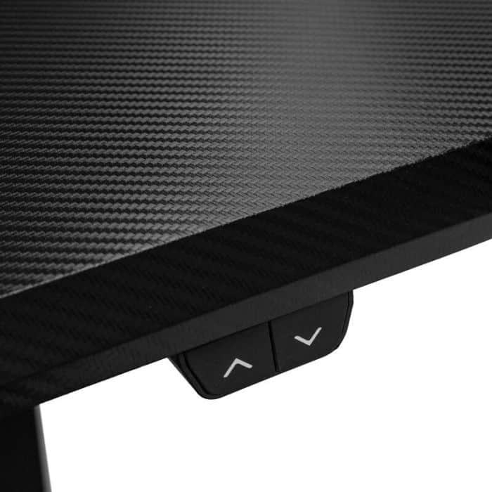 Gamer asztal Nitro Concepts D16E 1600 x 800 mm Carbon Black Elektromosan állítható