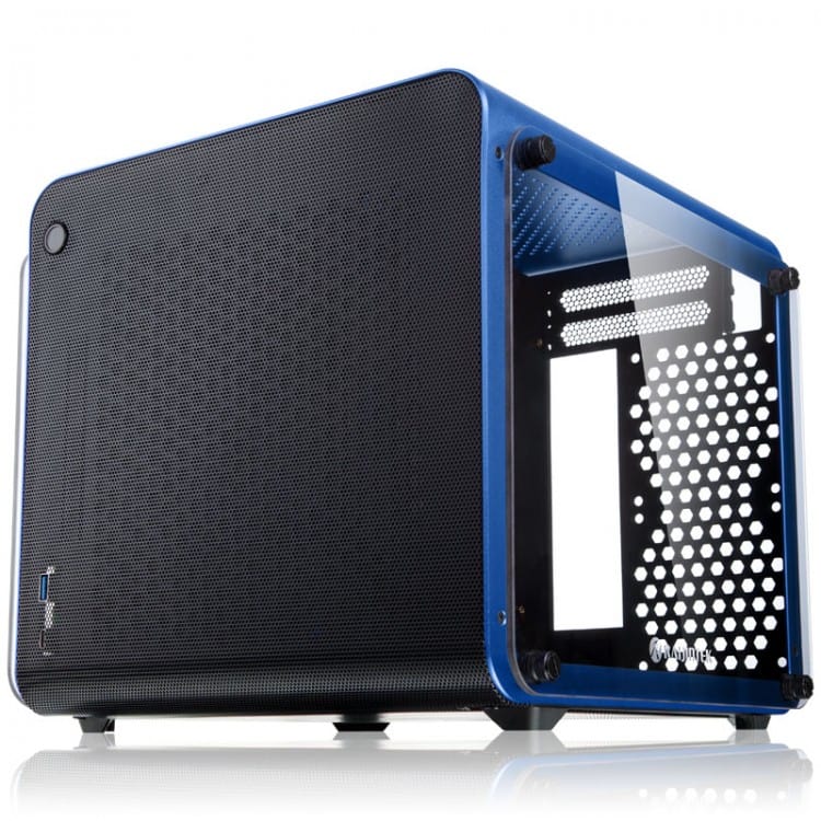 Raijintek METIS EVO TG Mini-ITX-Case, Tempered Glass - blue