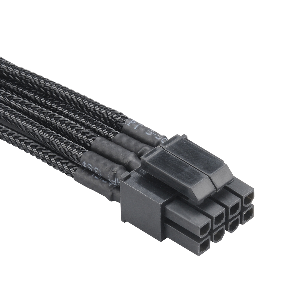 Kábel Akasa Flexa P8 8pin ATX hosszabbító 40cm harisnyázott fekete