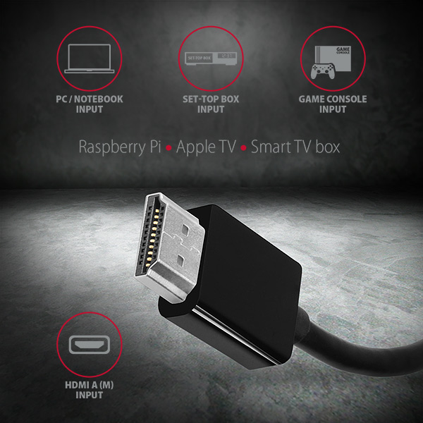 Kábel DisplayPort Átalakító Axagon HDMI - D-Sub (VGA) FullHD+audio Fekete