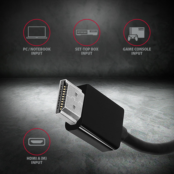 AXAGON RVH-VGN, HDMI to VGA Reduction / Adapter, WUXGA - schwarz