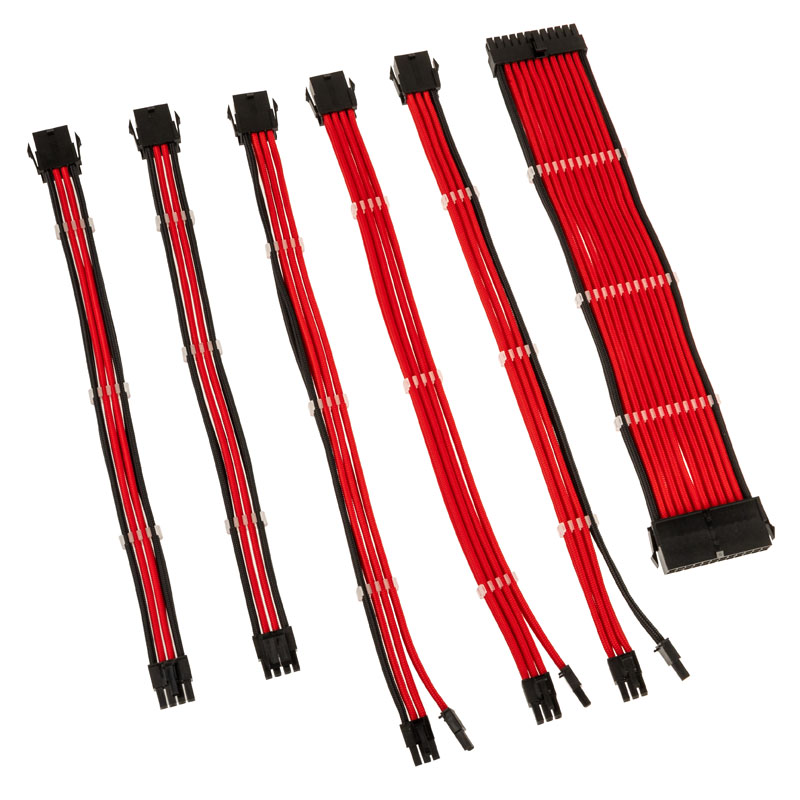 Kábel Modding Kolink Core Adept hosszabbító szett Piros
