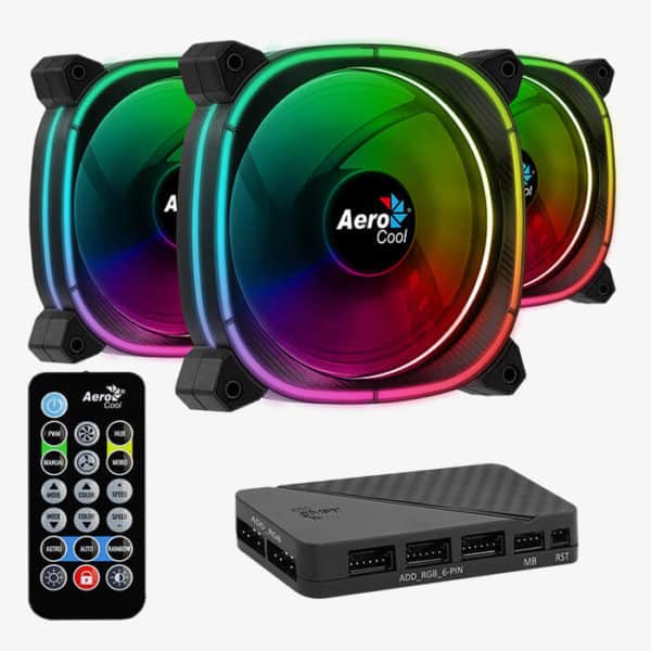 Aerocool Astro 12 Pro fan 12CM ARGB 3pcs set