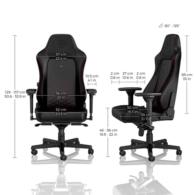 noblechairs HERO Gaming chair - black/red