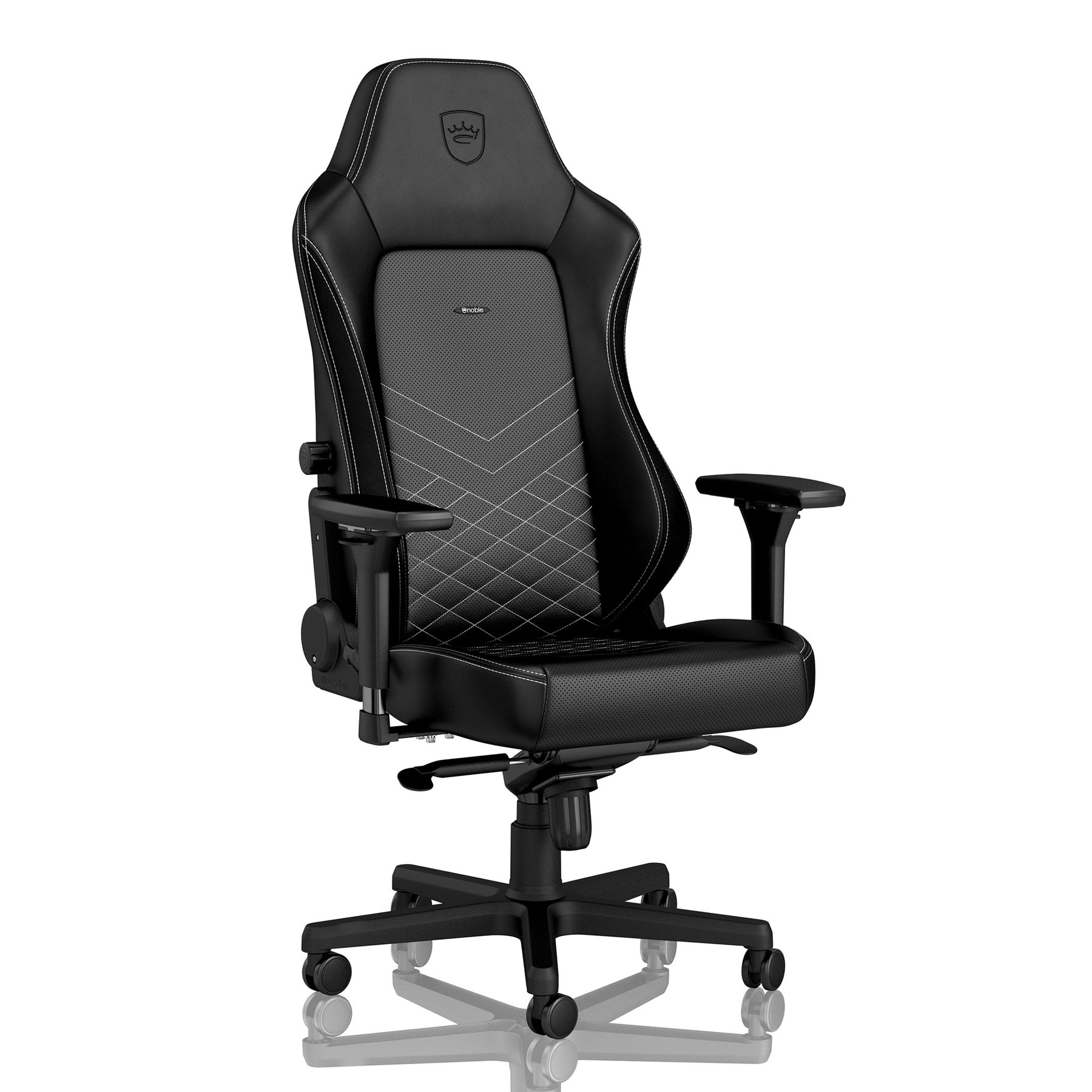 Gamer szék noblechairs HERO PU Bőr Fekete/Platinafehér