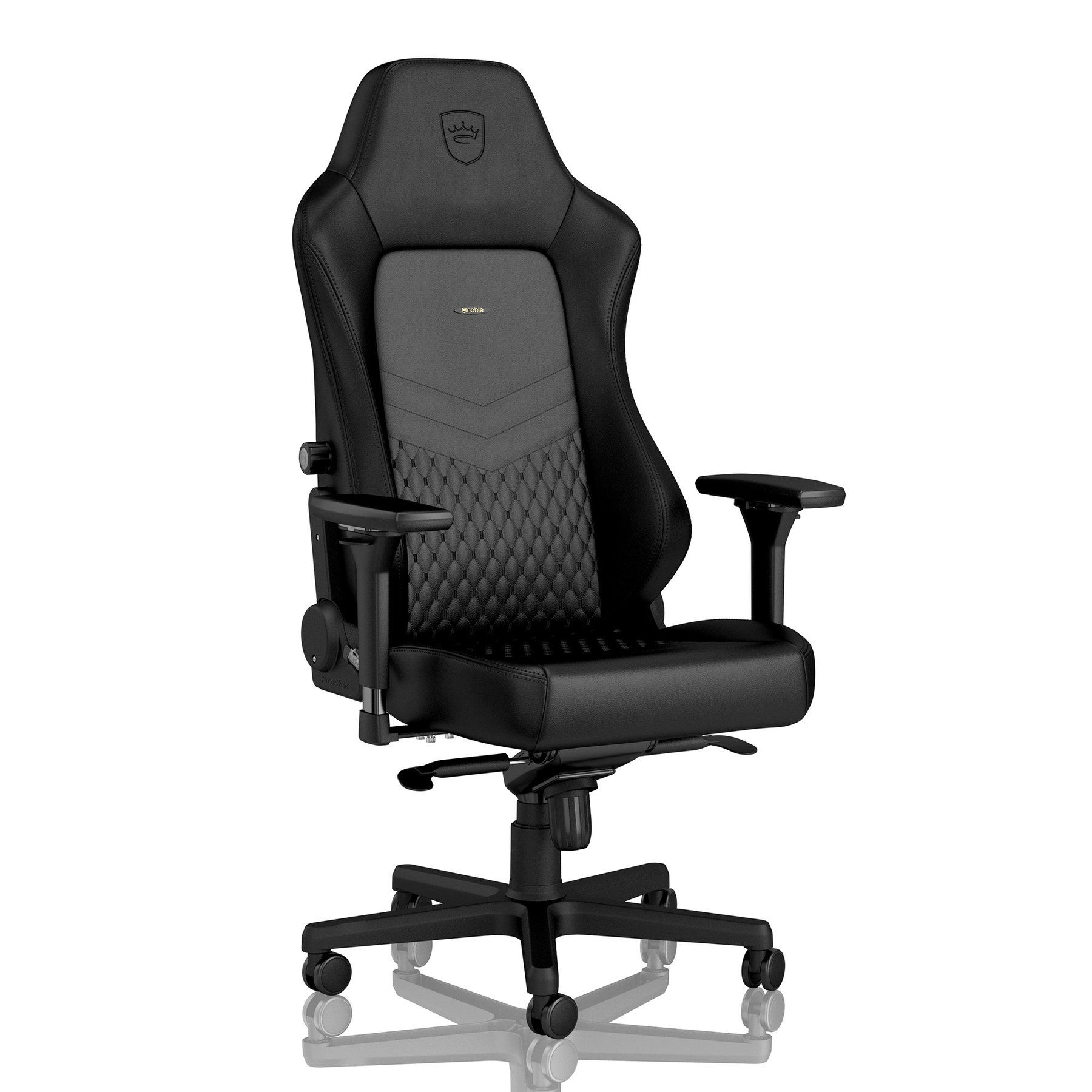 noblechairs HERO real leather Gaming chair - black/black