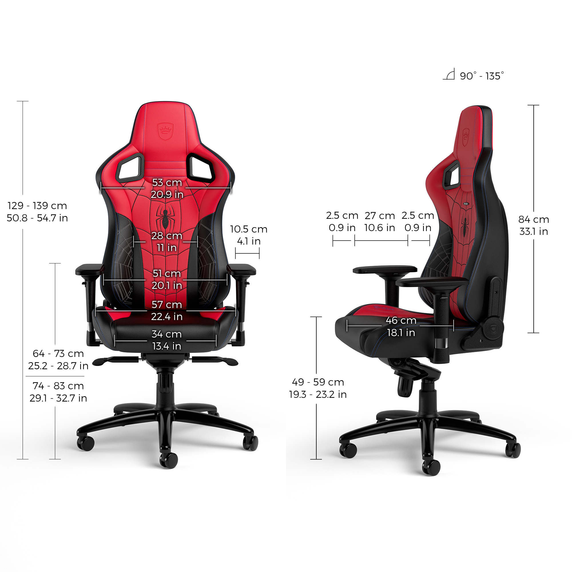 Gaming Chair noblechairs EPIC Spider-Man Special Edition