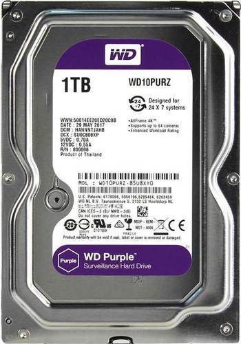 HDD SATA WD 1TB 3.5 IntelliPower 64M Purple