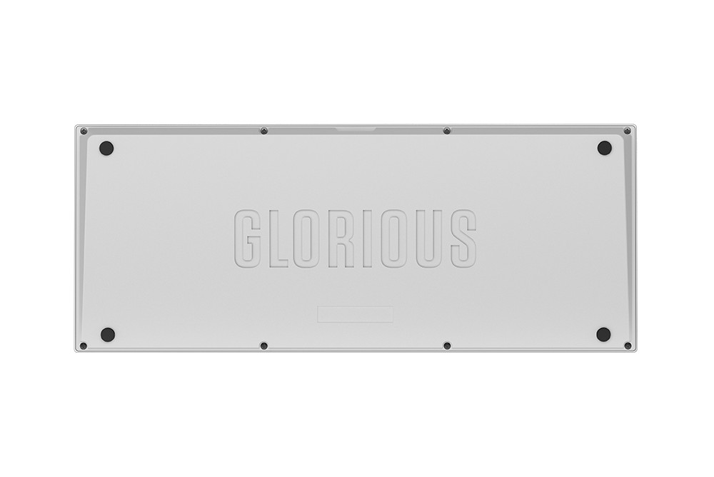 Glorious PC Gaming Race GMMK Pro White Ice 75% TKL Tastatur - Barebone, ANSI-Layout, silber