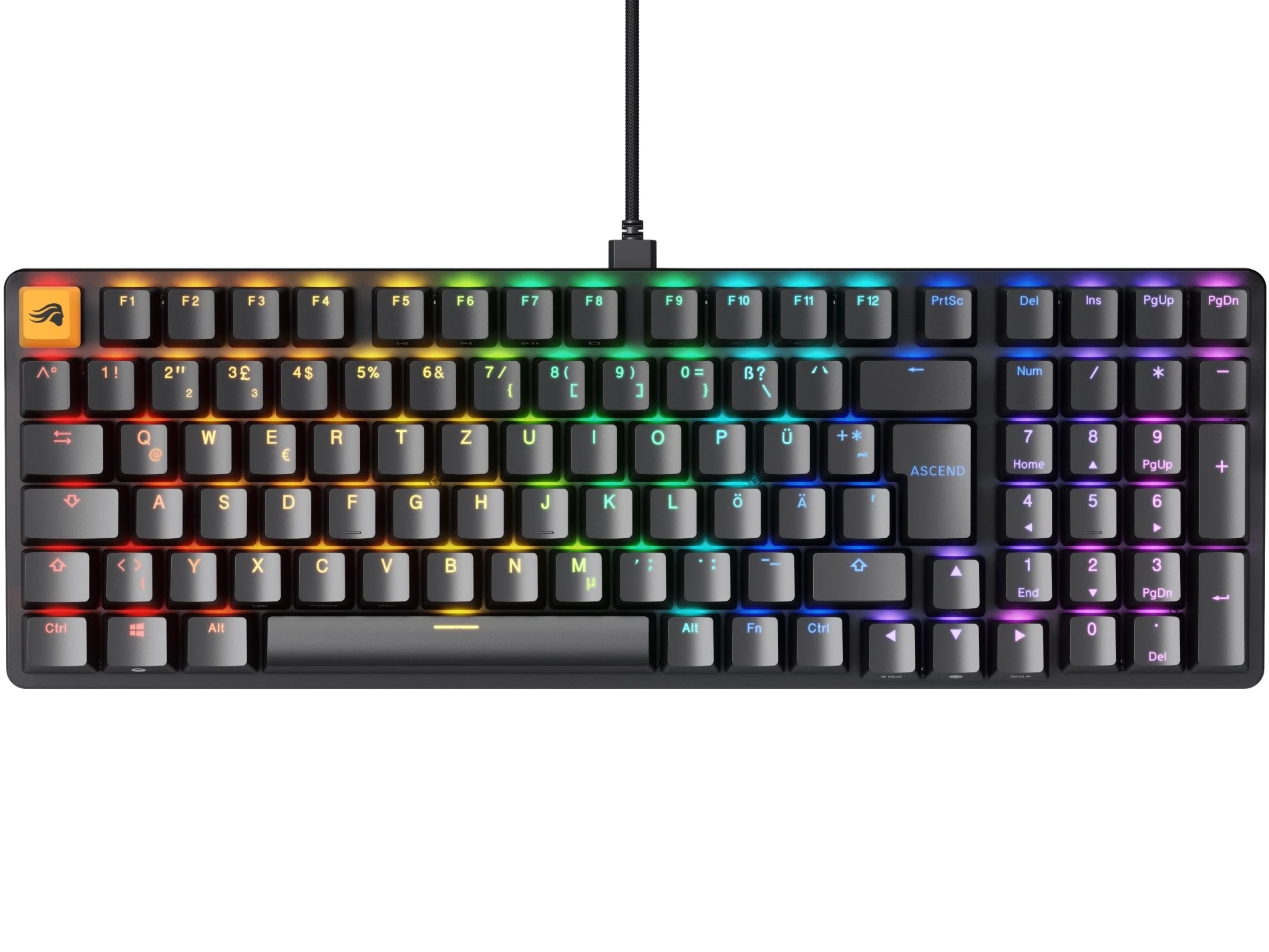 Glorious PC Gaming Race GMMK 2 Full-Size Keyboard - Fox switch, DE-Layout - black