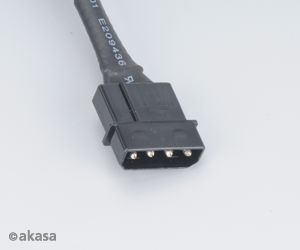 Akasa 4pin Molex PSU Cable Extension - 30 cm (AK-CBPW02-30)