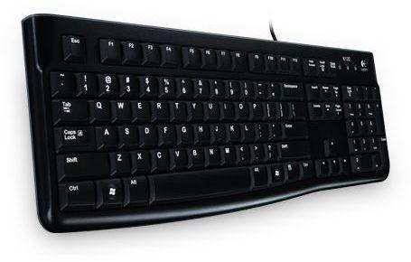 Keyboard Logitech K120 Deluxe Membrane Black USB Hun Layout