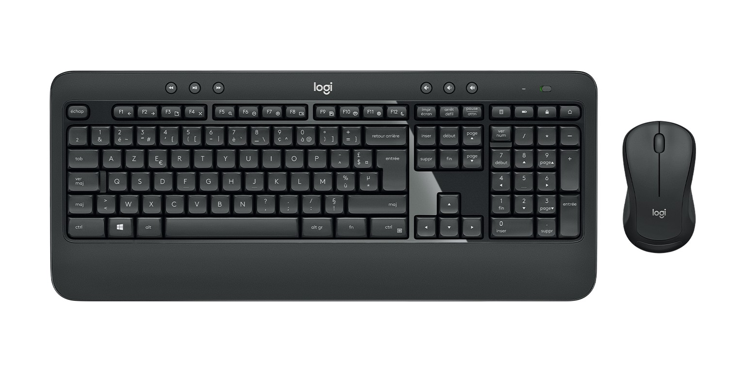 Keyboard + Mouse Logitech MK540 Membrane Black Wireless Hun Layout