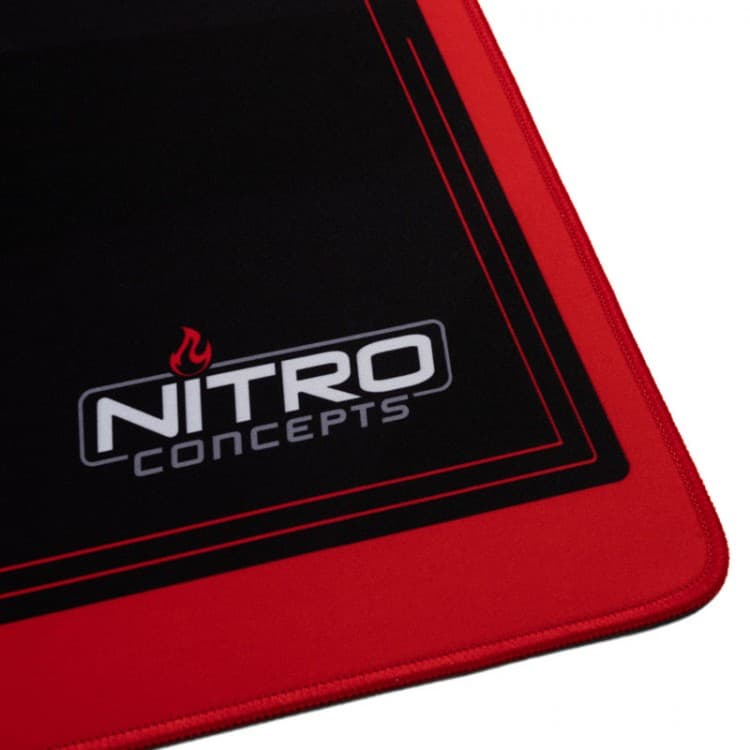 Egérpad Nitro Concepts Deskmat DM12 Fekete/Piros Szövet