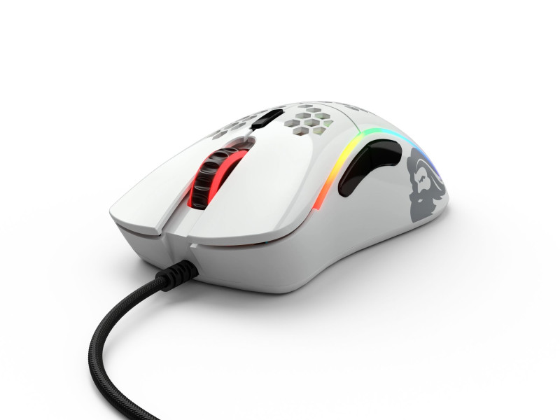 Glorious Model D- RGB fényes fehér gamer egér