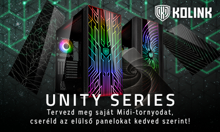 Kolink Unity Sorozat: Mutatós midi-toronyok cserélhető elülső panelokkal