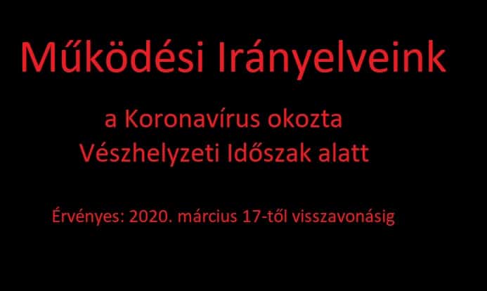 A Caseking Hungary Kft. Működési Irányelvei a Koronavírus okozta Vészhelyzeti Időszakra