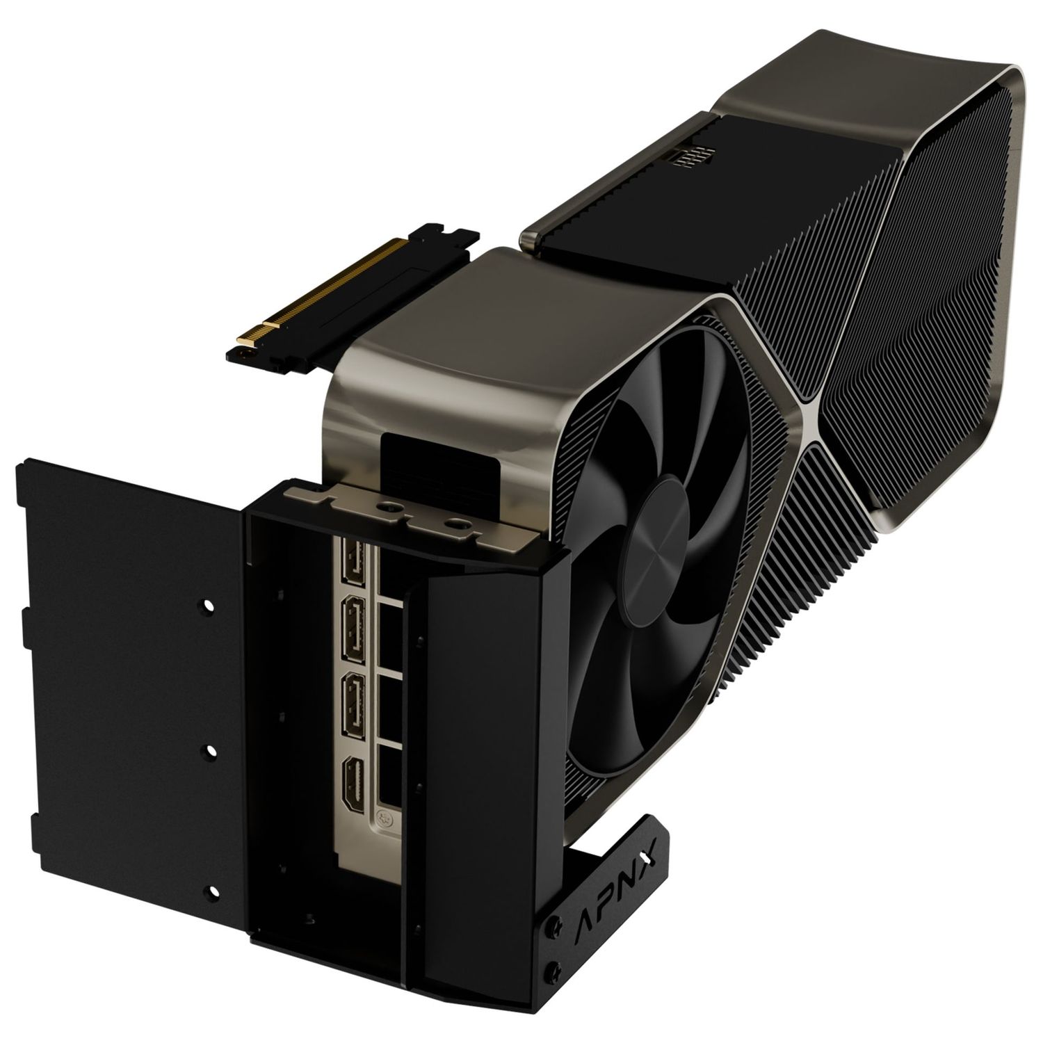 APNX vertikális GPU Szerelőkészlet - Fekete