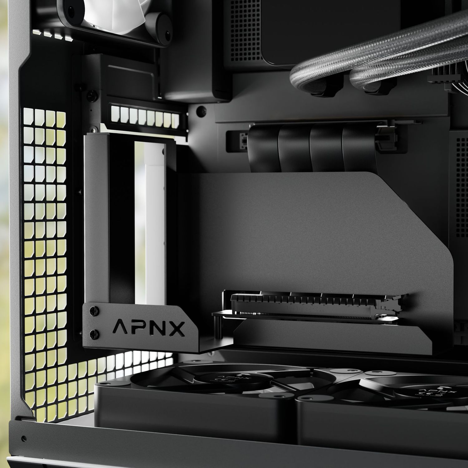 APNX vertikális GPU Szerelőkészlet - Fekete