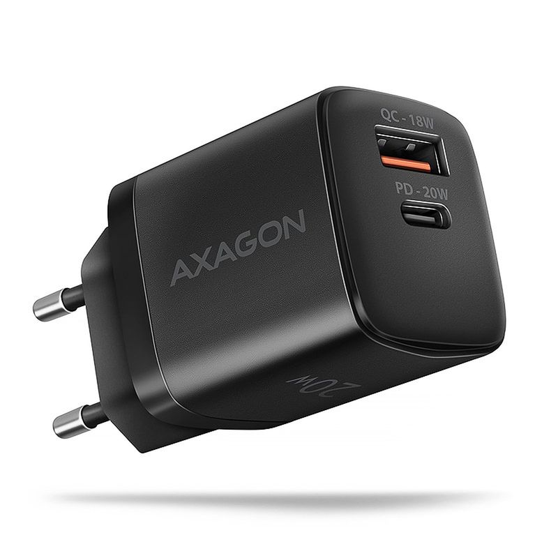 Hálózati töltő Axagon ACU-PQ20 QC3.0/AFC/FCP + PD type-C, 20 W