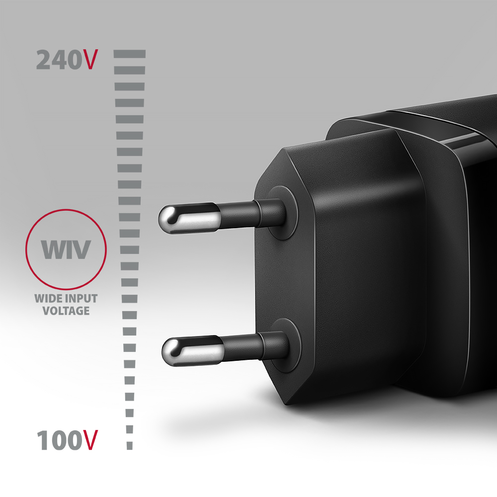 AXAGON ACU-PD20 PD3.0 & QC4+ Wall Charger 20W Black