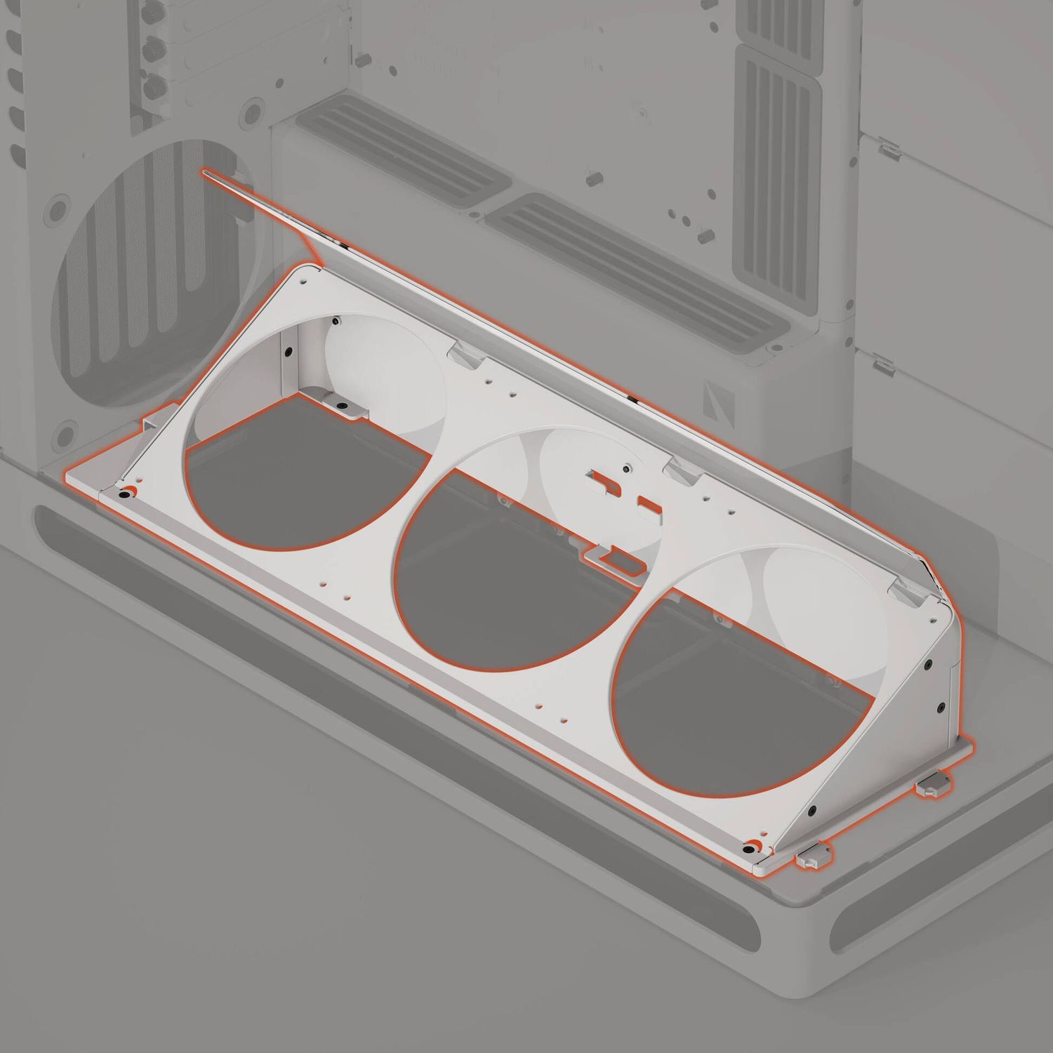 HAVN HS 420 Alsó ventilátor konzol - fehér