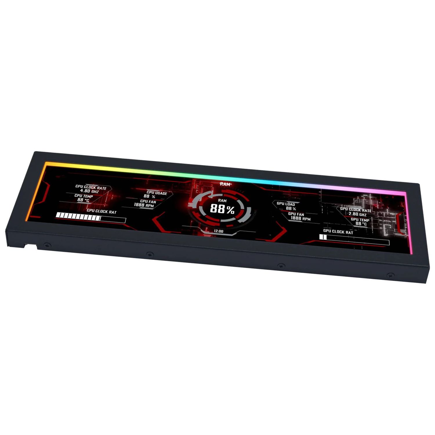 Lian Li 8.8" Universal Display Bracket, Black