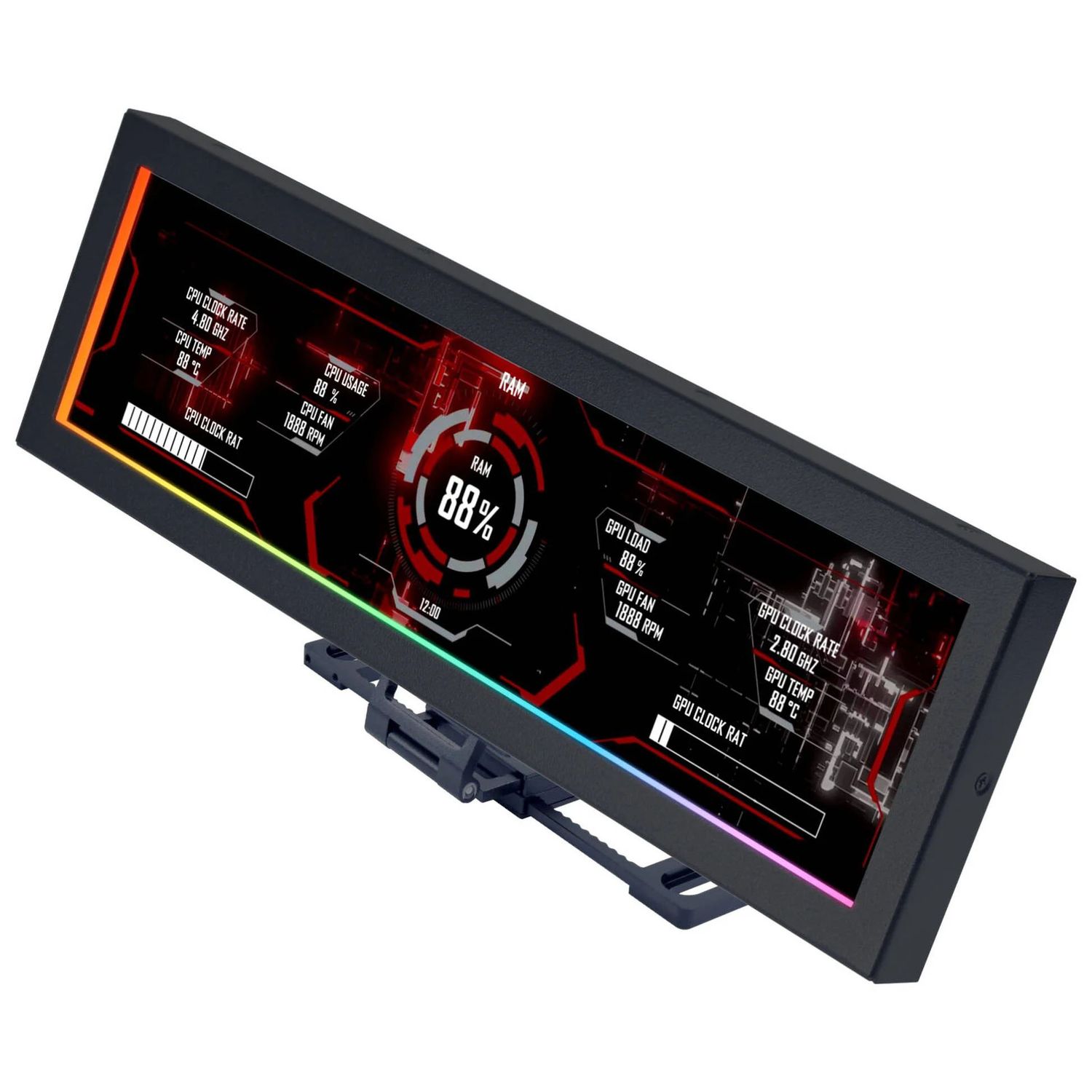 Lian Li 8.8" Universal Display Bracket, Black