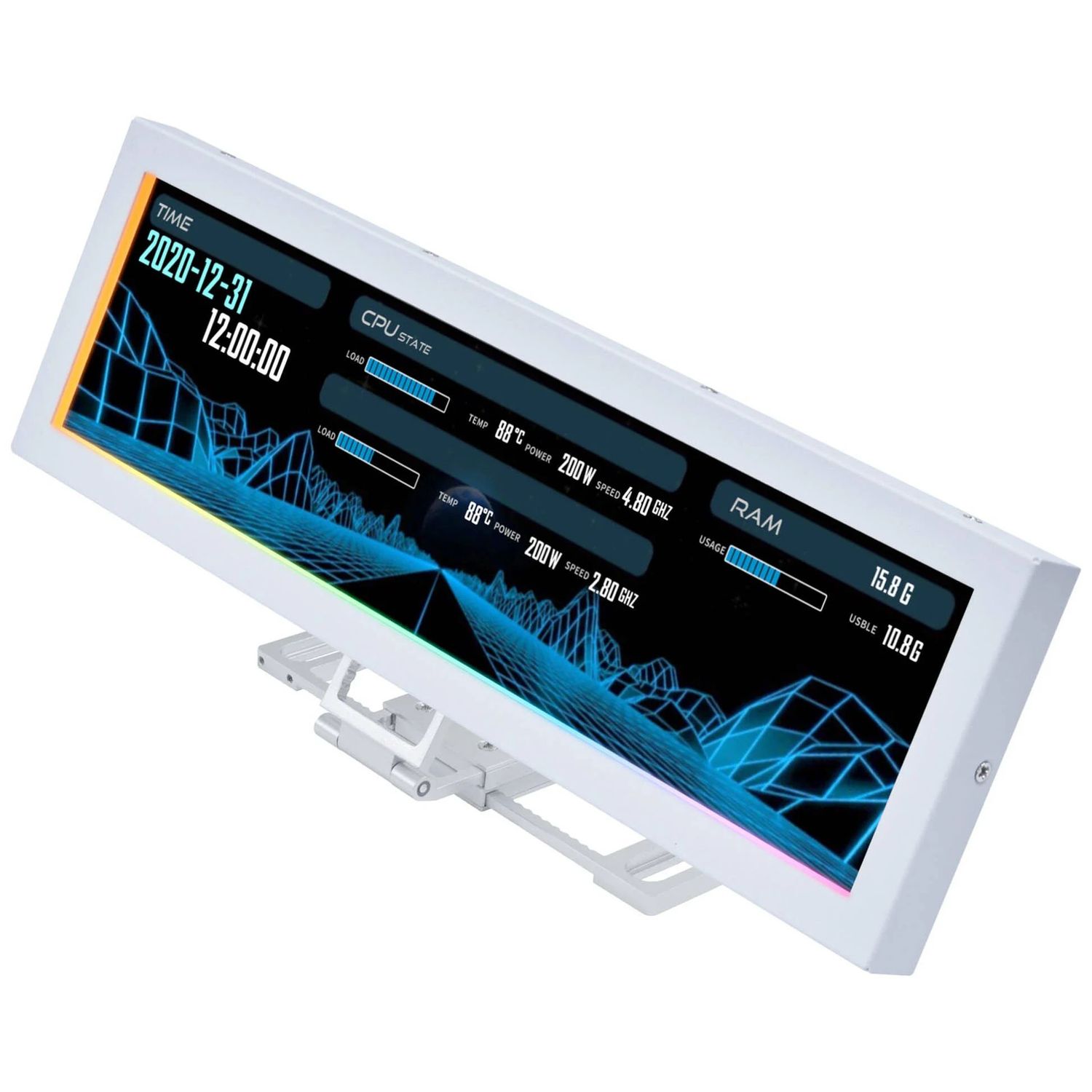 Lian Li 8.8" Universal Display Bracket, White