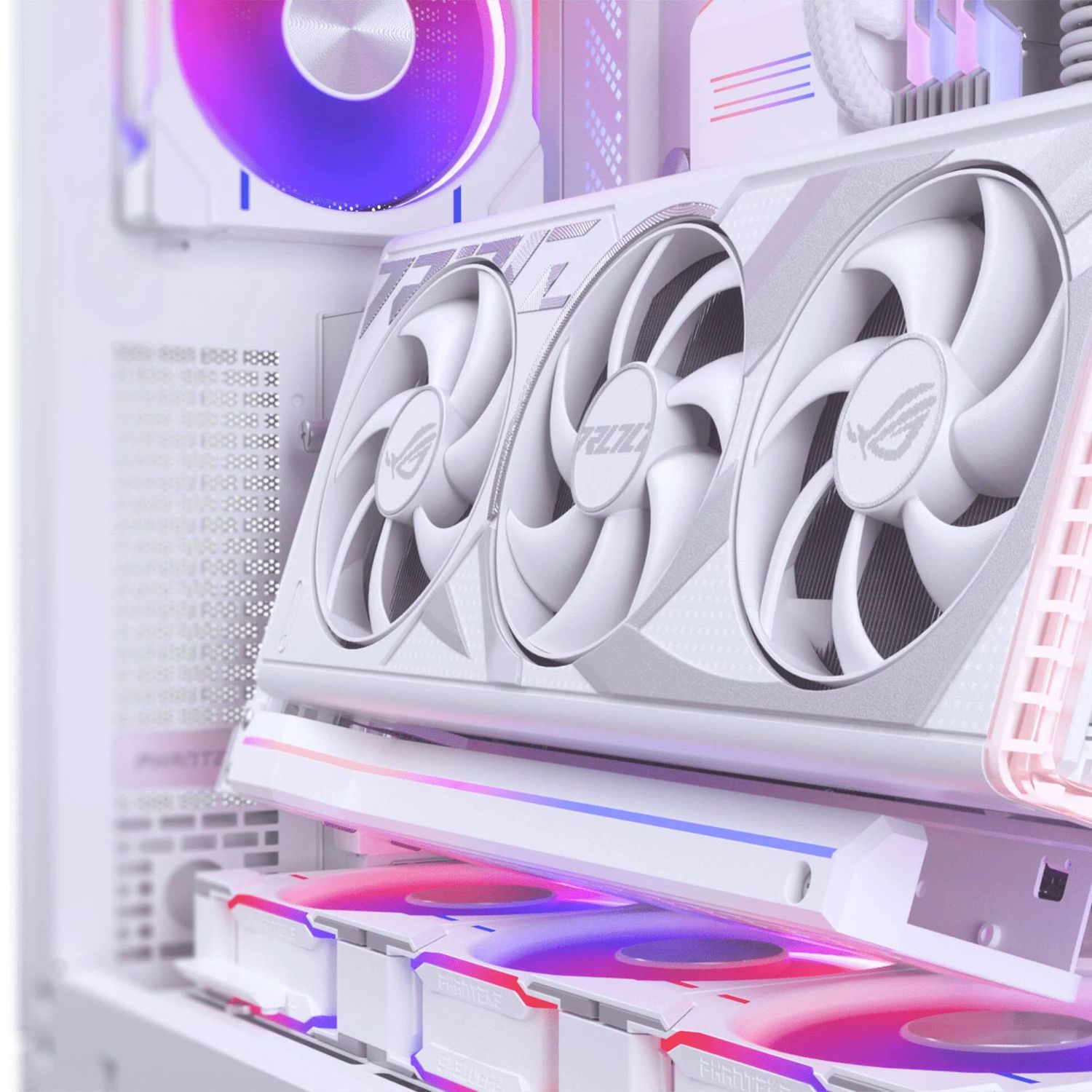 PHANTEKS Premium PCIe Gen5 Vertical GPU Mount, DRGB, 220mm PCIe 5.0 x 16 Riser, white