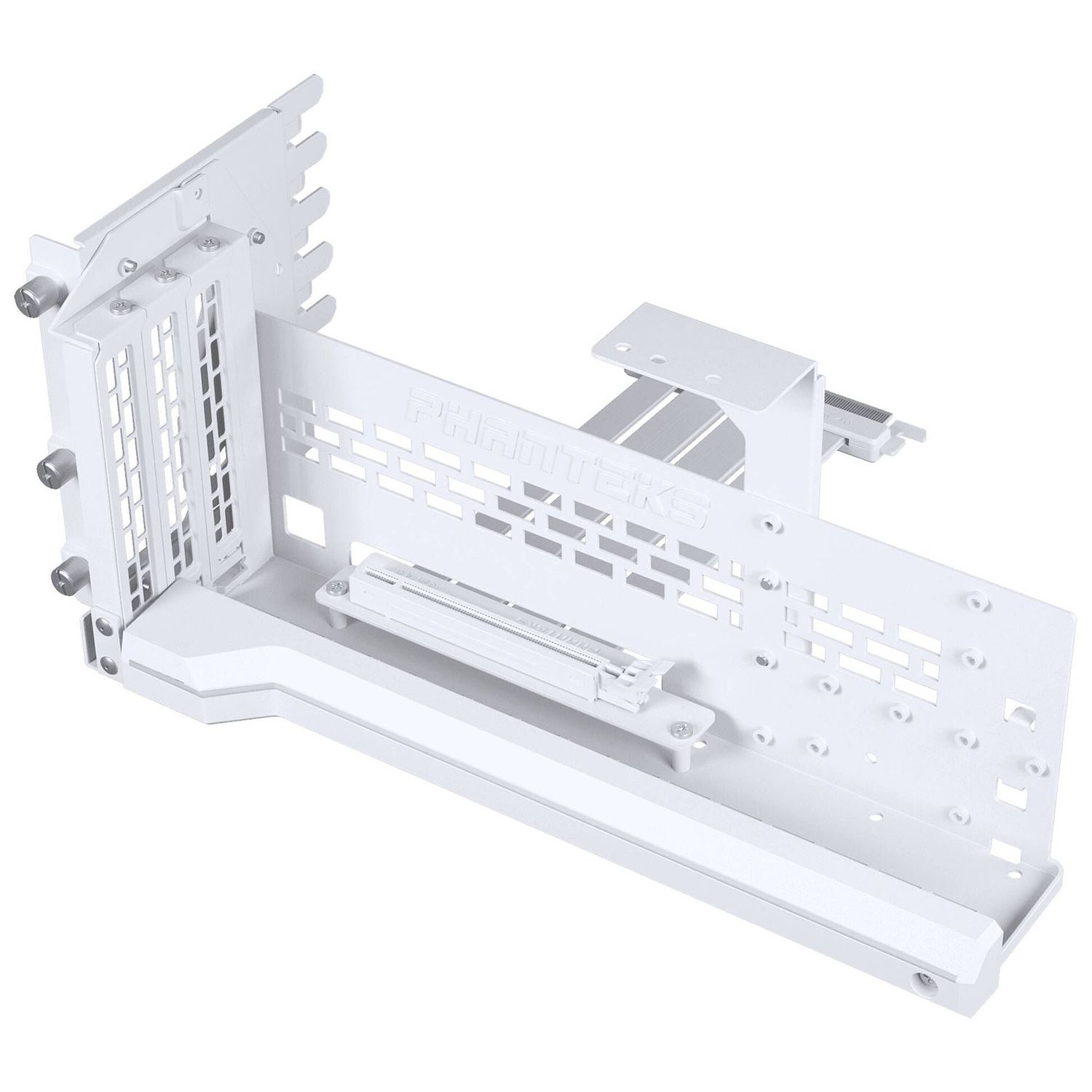 PHANTEKS Premium PCIe Gen5 Vertical GPU Mount, DRGB, 220mm PCIe 5.0 x 16 Riser, white
