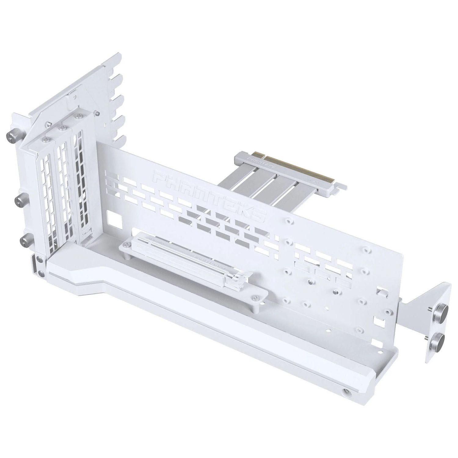 PHANTEKS Premium PCIe Gen5 Vertical GPU Mount, DRGB, 220mm PCIe 5.0 x 16 Riser, white