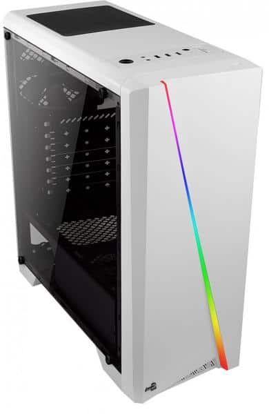 Számítógépház Aerocool Cylon RGB ATX Fehér Ablakos