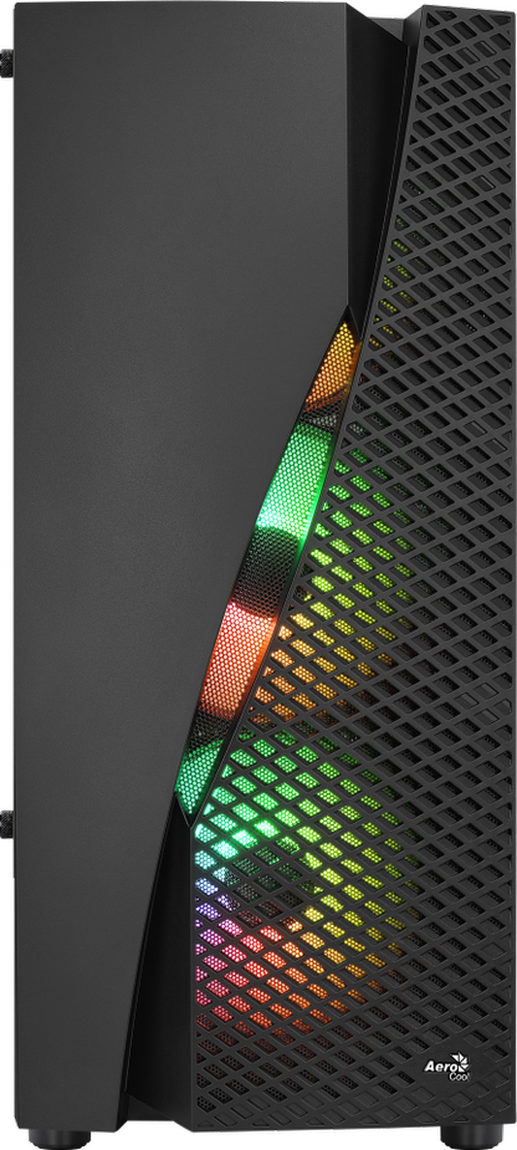 Számítógépház Aerocool Wave v3 RGB ATX Fekete Edzett üveg