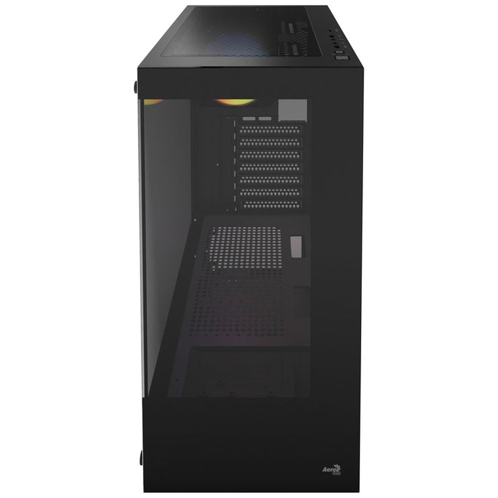 Aerocool Pivot-G-BK-v2 Midi-Tower, Tempered Glass - black