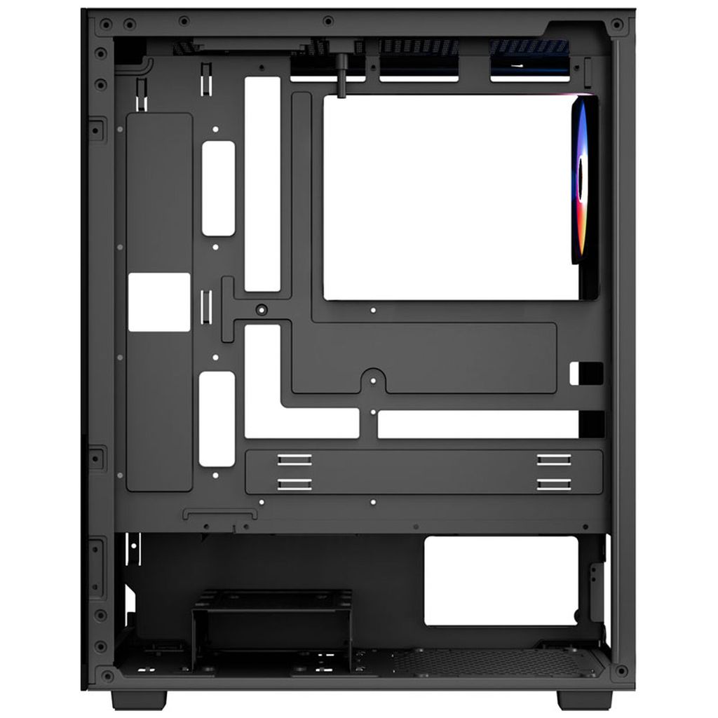 Aerocool Pivot-G-BK-v2 Midi-Tower, Tempered Glass - black