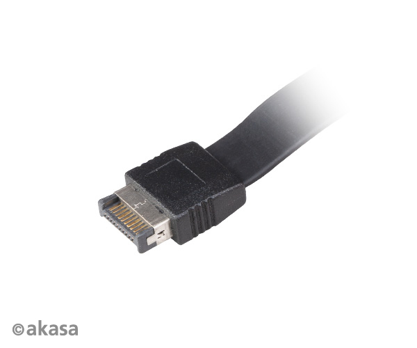 Számítógépház kiegészítő Akasa hátlapi kivezetés 1x USB3.1 TypeC + 2x USB3.1 Type A