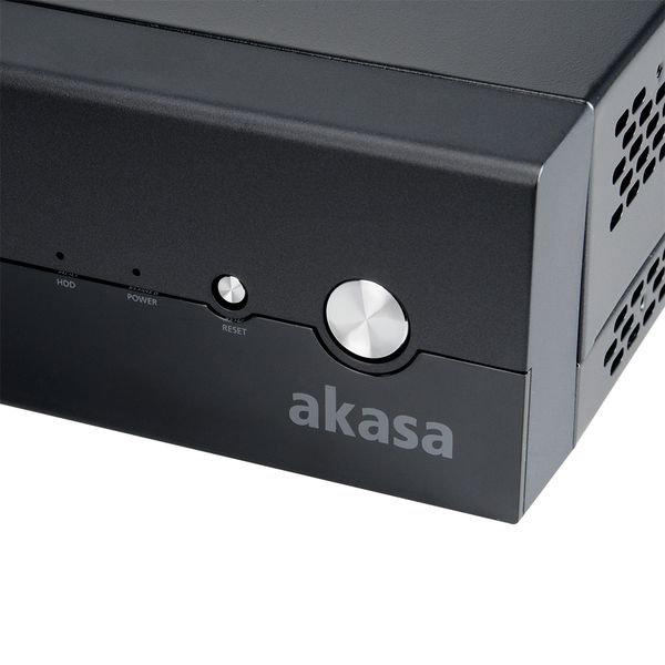 Számítógépház Akasa Crypto VESA mini-ITX Fekete