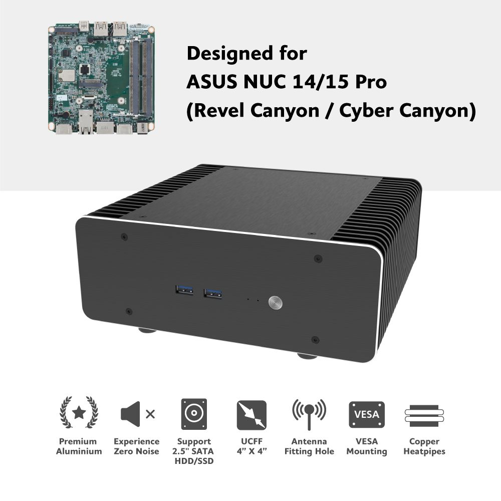 Számítógépház Akasa Maxwell RC Pro NUC