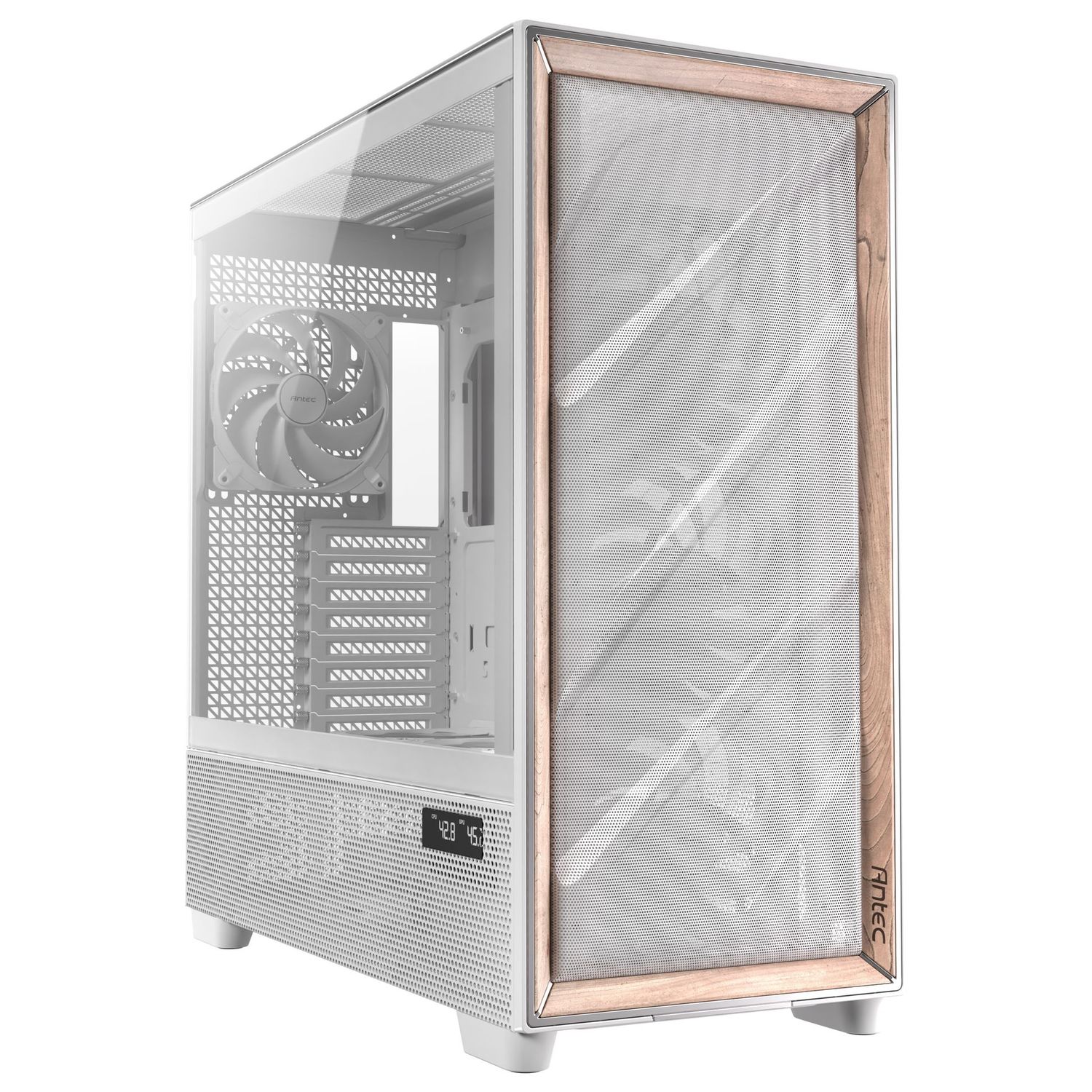 Antec Flux Pro PC Case, full tower, E-ATX, tempered glass – white